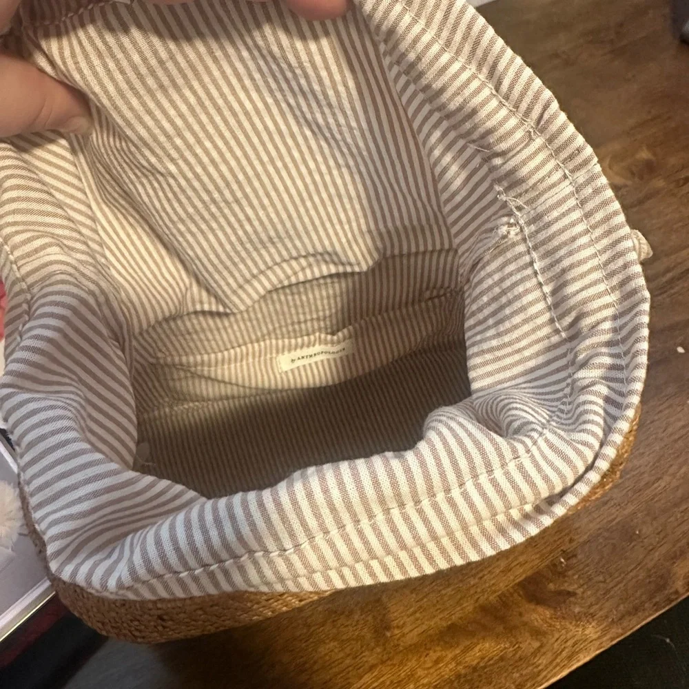 Anthropologie Brown Woven Tote - Picture 4 of 4